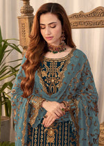 Thumbnail for Aastha Fashion Morpich Faux Georgette Glamorous Festival Wear Pakistani Suit