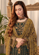 Thumbnail for Aastha Fashion Rama Faux Georgette Glamorous Festival Wear Pakistani Suit