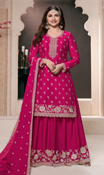 Thumbnail for Aastha Fashion Pink Chinon Glamorous Festival Wear Pakistani Suit