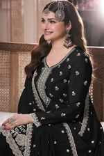 Thumbnail for Aastha Fashion Black Chinon Glamorous Festival Wear Pakistani Suit