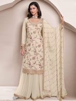 Thumbnail for Aastha Fashion White Chinon Glamorous Festival Wear Pakistani Suit