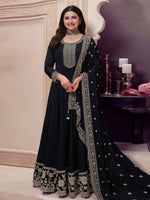 Thumbnail for Aastha Fashion Black Chinon Glamorous Festival Wear Pakistani Suit