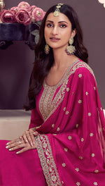 Thumbnail for Aastha Fashion Pink Chinon Glamorous Festival Wear Pakistani Suit