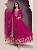 Thumbnail for Aastha Fashion Pink Chinon Glamorous Festival Wear Pakistani Suit