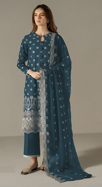 Aastha Fashion Blue Faux Georgette Glamorous Festival Wear Pakistani Suit
