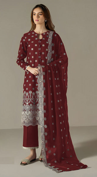 Aastha Fashion Red Faux Georgette Glamorous Festival Wear Pakistani Suit