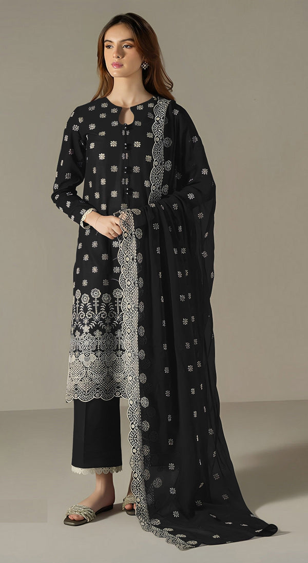 Aastha Fashion Black Faux Georgette Glamorous Festival Wear Pakistani Suit