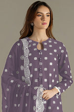 Thumbnail for Aastha Fashion Purple Faux Georgette Glamorous Festival Wear Pakistani Suit