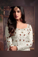 Thumbnail for Aastha Fashion White Heavy Net Glamorous Festival Wear Suit