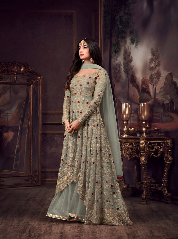 Aastha Fashion Pista Heavy Net Glamorous Festival Wear Suit