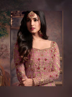 Thumbnail for Aastha Fashion Pink Heavy Net Glamorous Festival Wear Suit