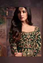 Thumbnail for Aastha Fashion Green Heavy Net Glamorous Festival Wear Suit