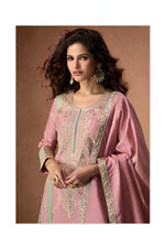 Thumbnail for Aastha Fashion Peach Heavy PV Vichitra Glamorous Festival Wear Suit