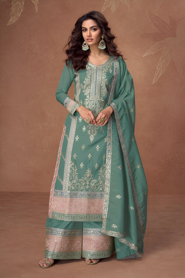 Aastha Fashion Pista Heavy PV Vichitra Glamorous Festival Wear Suit
