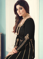 Thumbnail for Aastha Fashion Black Georgette Glamorous Festival Wear Suit