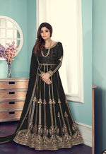 Thumbnail for Aastha Fashion Black Georgette Glamorous Festival Wear Suit