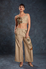 Thumbnail for Aastha Fashion Brown Linen Heavy Designer Party Wear Co-Ord Set