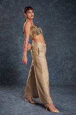 Thumbnail for Aastha Fashion Brown Linen Heavy Designer Party Wear Co-Ord Set