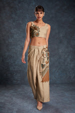 Thumbnail for Aastha Fashion Brown Linen Heavy Designer Party Wear Co-Ord Set