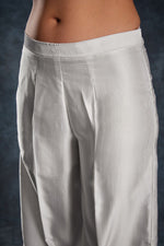 Thumbnail for Aastha Fashion White Linen Satin Heavy Designer Party Wear Co-Ord Set
