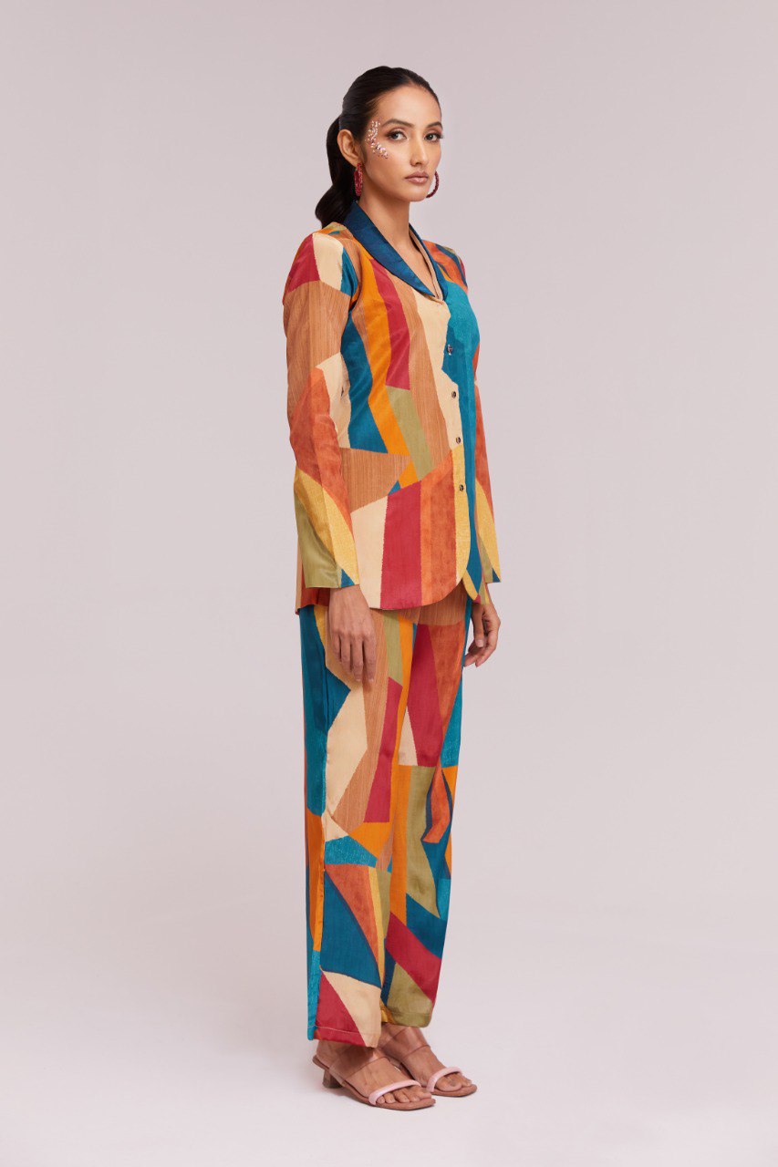 Aastha Fashion Multicolor Crepe Heavy Designer Party Wear Co-Ord Set
