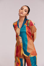 Thumbnail for Aastha Fashion Multicolor Crepe Heavy Designer Party Wear Co-Ord Set