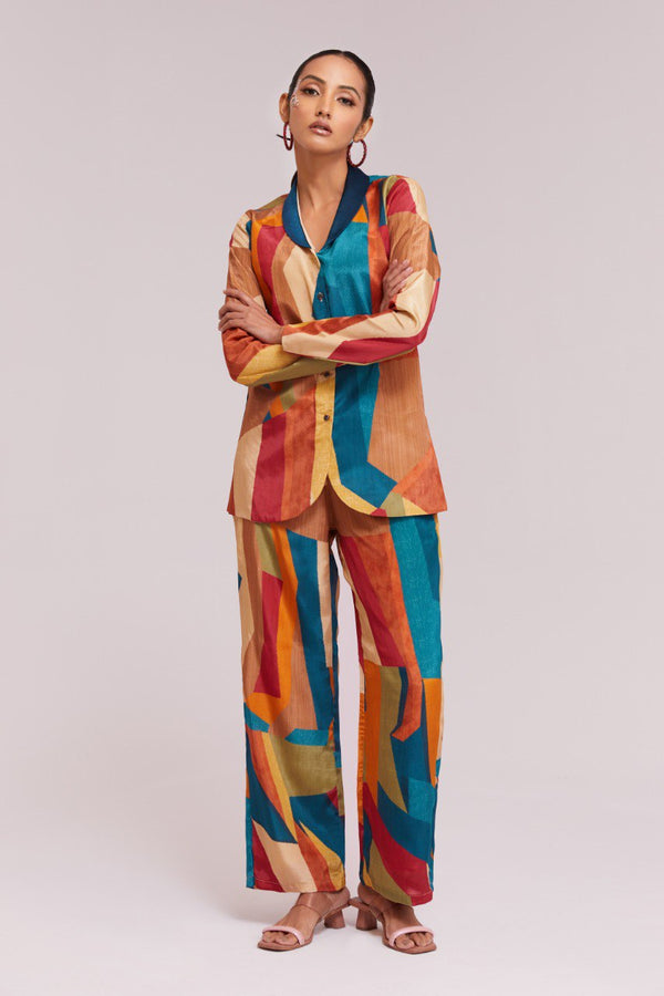 Aastha Fashion Multicolor Crepe Heavy Designer Party Wear Co-Ord Set
