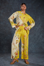 Thumbnail for Aastha Fashion Yellow Linen Heavy Designer Party Wear Co-Ord Set