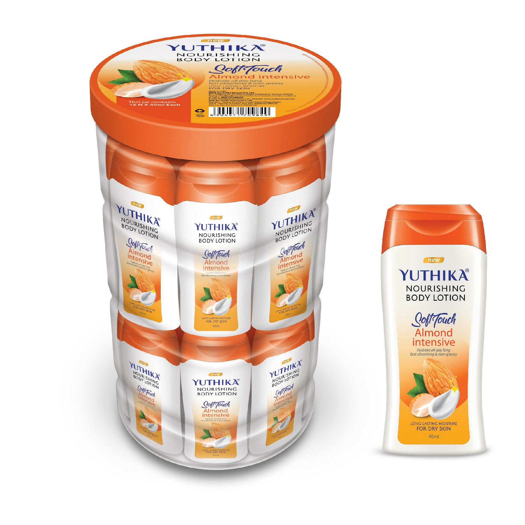 Yuthika Almond Nourish Body Lotion - Distacart
