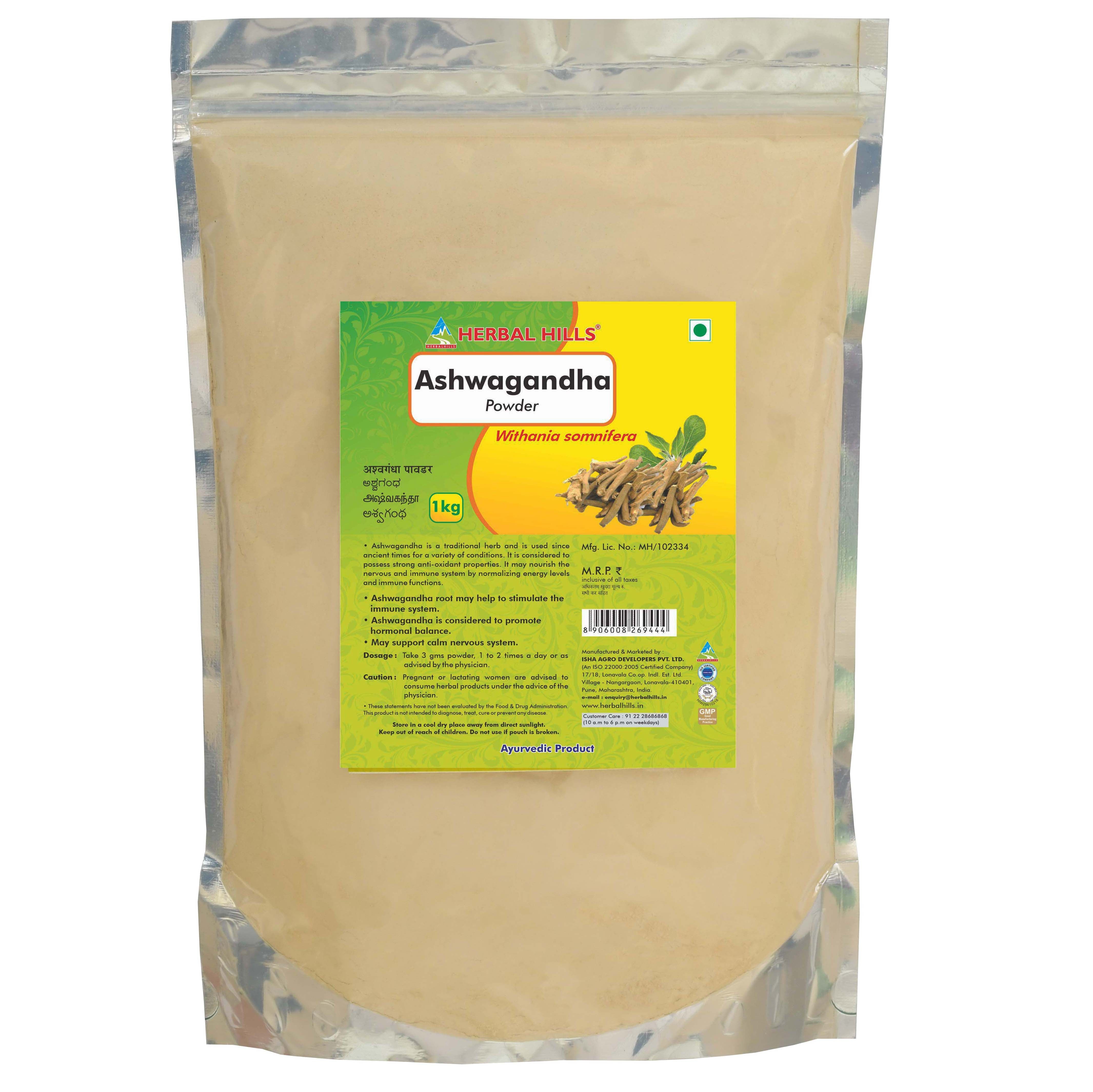 Herbal Hills Ayurveda Ashwagandha Powder - Distacart