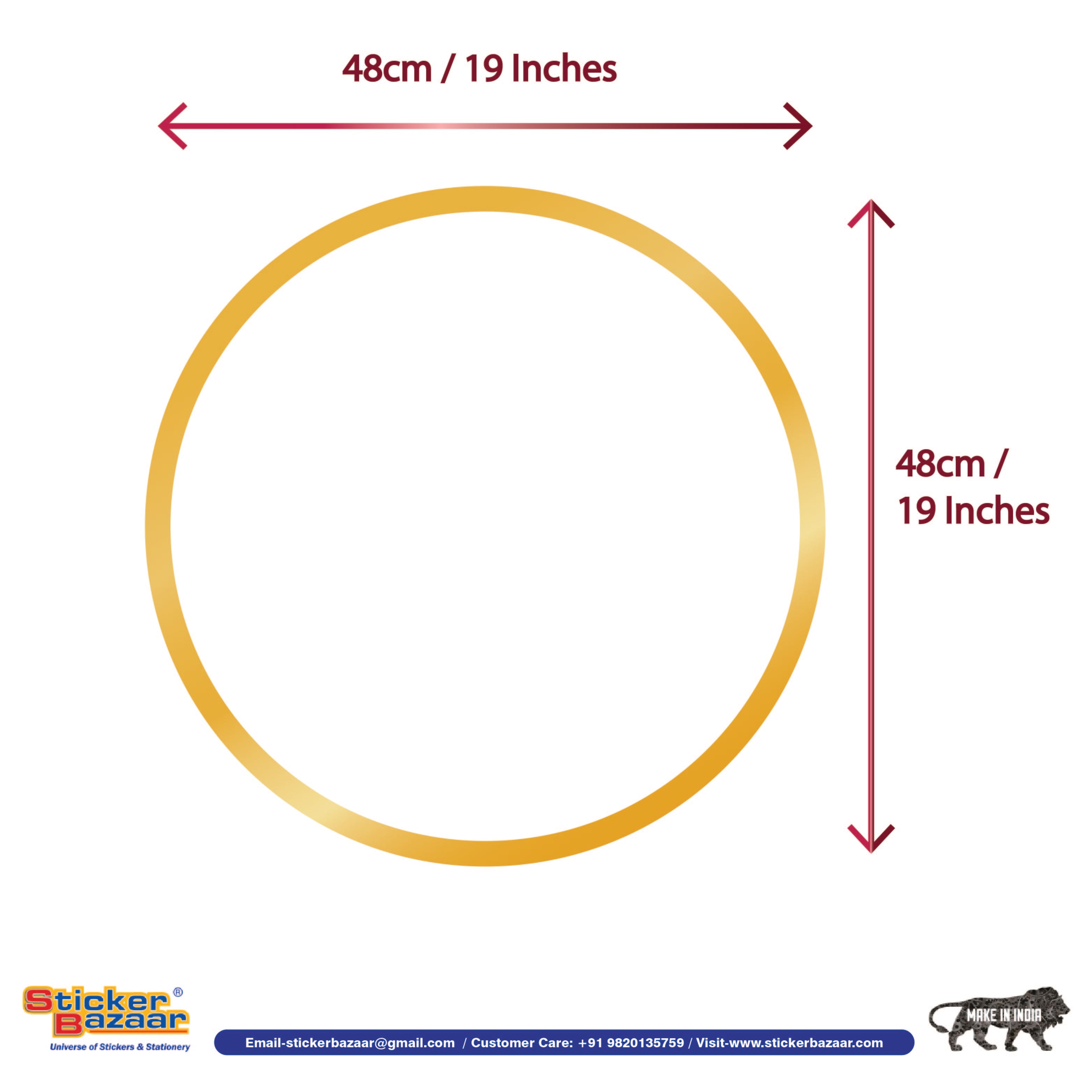 Stickerbazaar Micro Golden Embossing Rangoli Stickers - Distacart