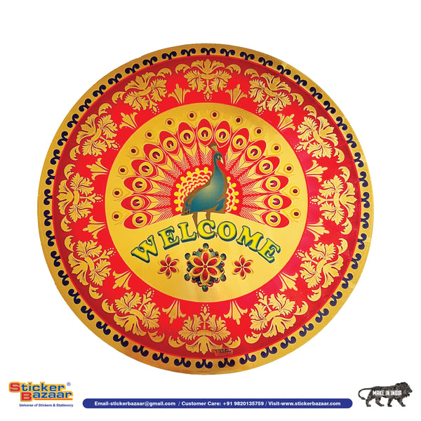 Stickerbazaar Micro Golden Embossing Rangoli Stickers - Distacart