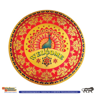 Stickerbazaar Micro Golden Embossing Rangoli Stickers - Distacart