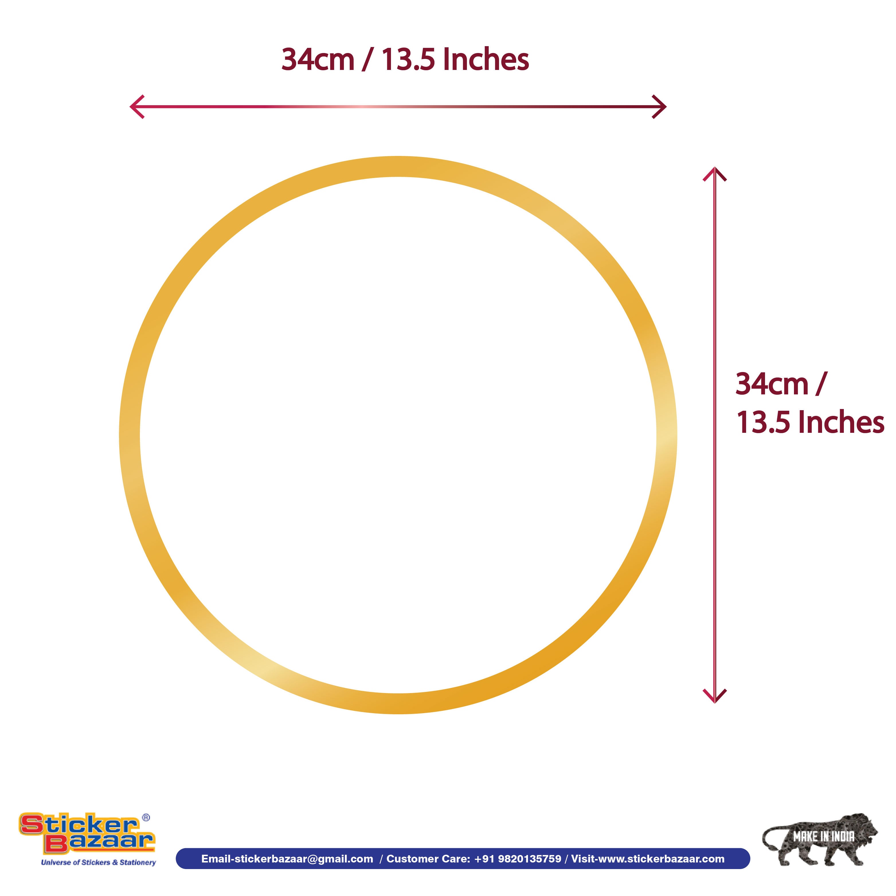 Stickerbazaar Micro Golden Embossing Rangoli Stickers - Distacart