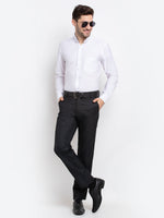 Thumbnail for Jainish Men's Button Down Collar Cotton Formal Shirt - White - Distacart