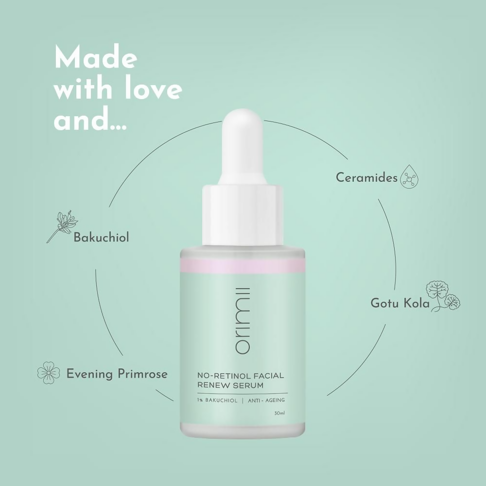 Orimii No Retinol Anti Ageing 1% Bakuchiol Face Serum - Distacart