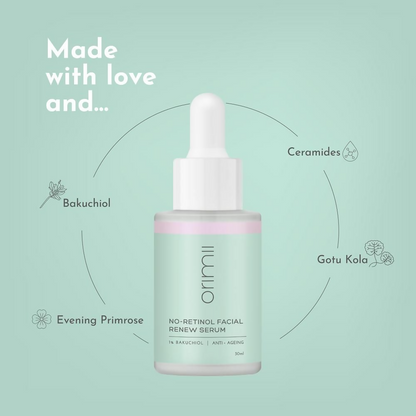 Orimii No Retinol Anti Ageing 1% Bakuchiol Face Serum - Distacart
