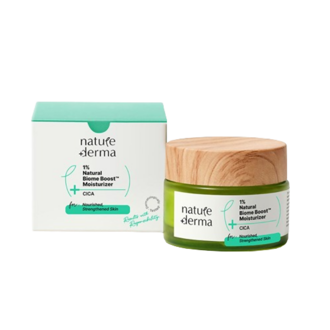 Nature Derma 1% Natural Biome-Boost Moisturizer With CICA - Distacart