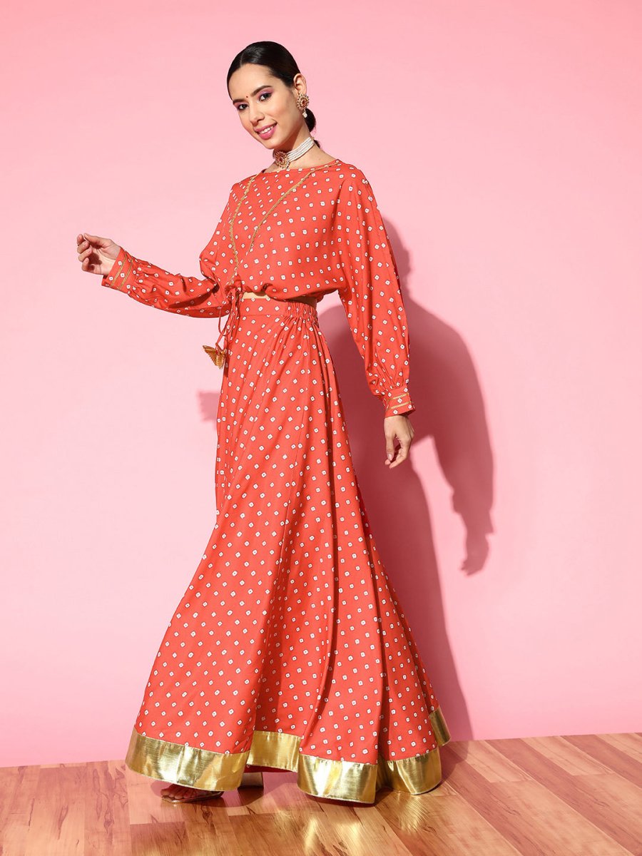 Ahalyaa Printed Crepe Co-Ords - Distacart