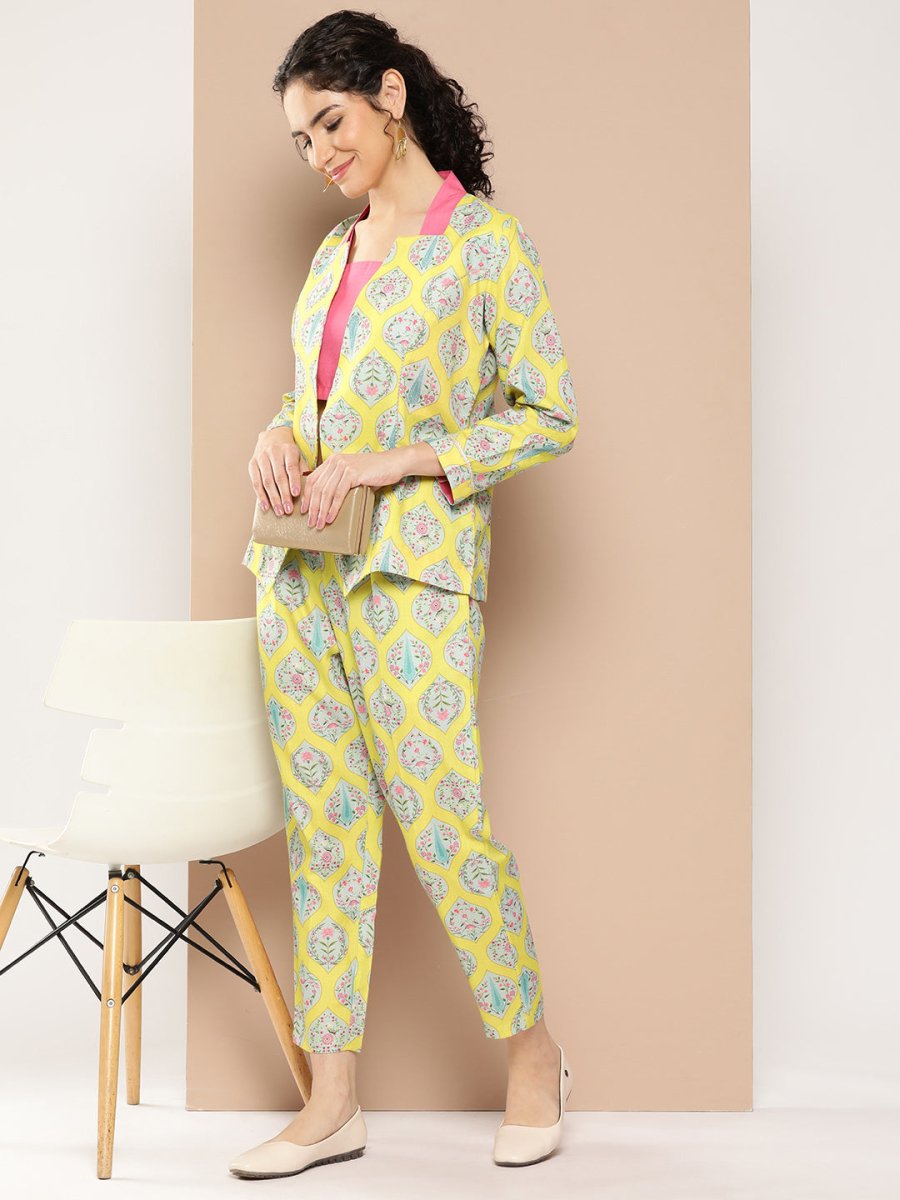 Ahalyaa Women Ethnic Motifs Printed Co-Ords - Distacart