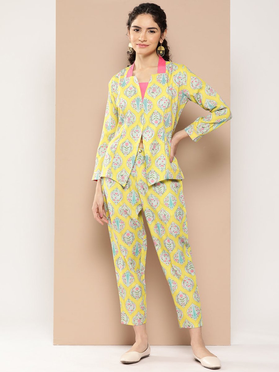 Ahalyaa Women Ethnic Motifs Printed Co-Ords - Distacart