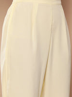 Thumbnail for Ahalyaa Women Floral Printed Empire Gotta Patti Kurta With Trousers - Distacart
