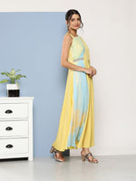 Thumbnail for Ahalyaa Women Colourblocked Maxi Ethnic Dress - Distacart