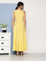 Thumbnail for Ahalyaa Women Colourblocked Maxi Ethnic Dress - Distacart