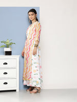 Thumbnail for Ahalyaa Women Printed Layered Maxi Ethnic Dress - Distacart