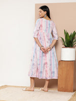 Thumbnail for Ahalyaa Women Floral Printed Maxi Ethnic Dress - Distacart