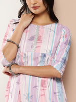 Thumbnail for Ahalyaa Women Floral Printed Maxi Ethnic Dress - Distacart