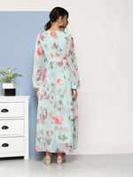 Thumbnail for Ahalyaa Women Floral Printed Maxi Ethnic Dress - Distacart