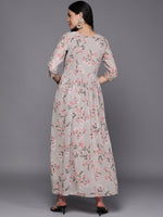 Thumbnail for Ahalyaa Women Embroidered Floral Printed Ethnic Dress - Distacart