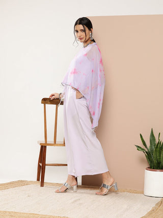 Ahalyaa Printed Waist Tie-Ups Basic Jumpsuit - Distacart